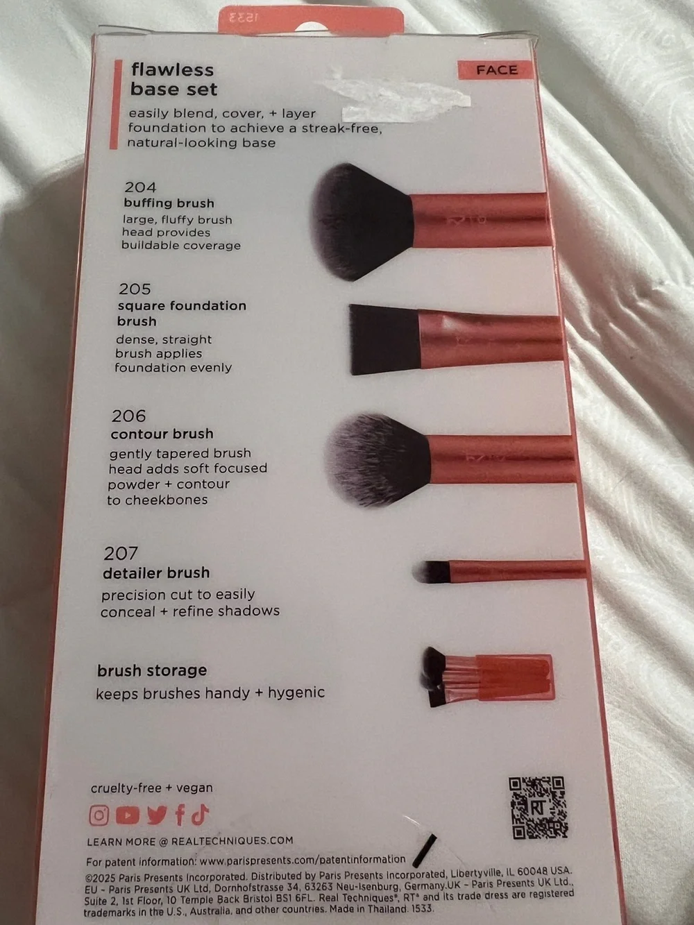 Real Techniques Rose Gold Face Brush Set with Case